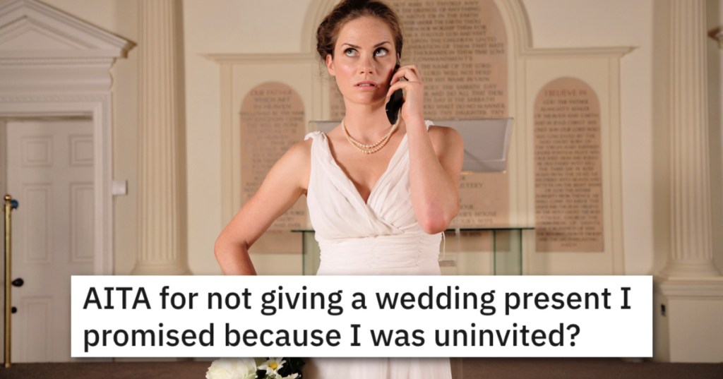 Would You Still Send A Gift If You Were Uninvited To A Wedding?