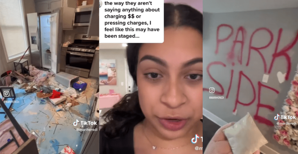 Airbnb Wrecked Fake These Airbnb Hosts Say Their Guests Trashed Their Unit but TikTok Viewers Aren’t Buying It