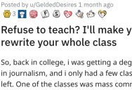 A Student Maliciously Complied With Their Teacher and Got Some Sweet, Petty Revenge