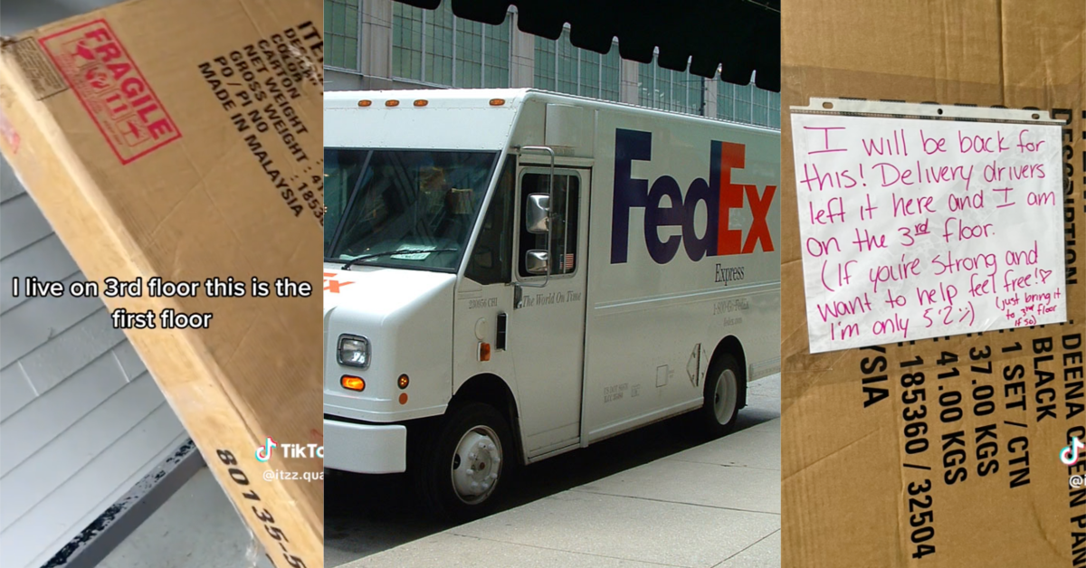 Woman Discovers Delivery Driver Left Her New Bed on the First Floor. She Lives on the Third Floor.
