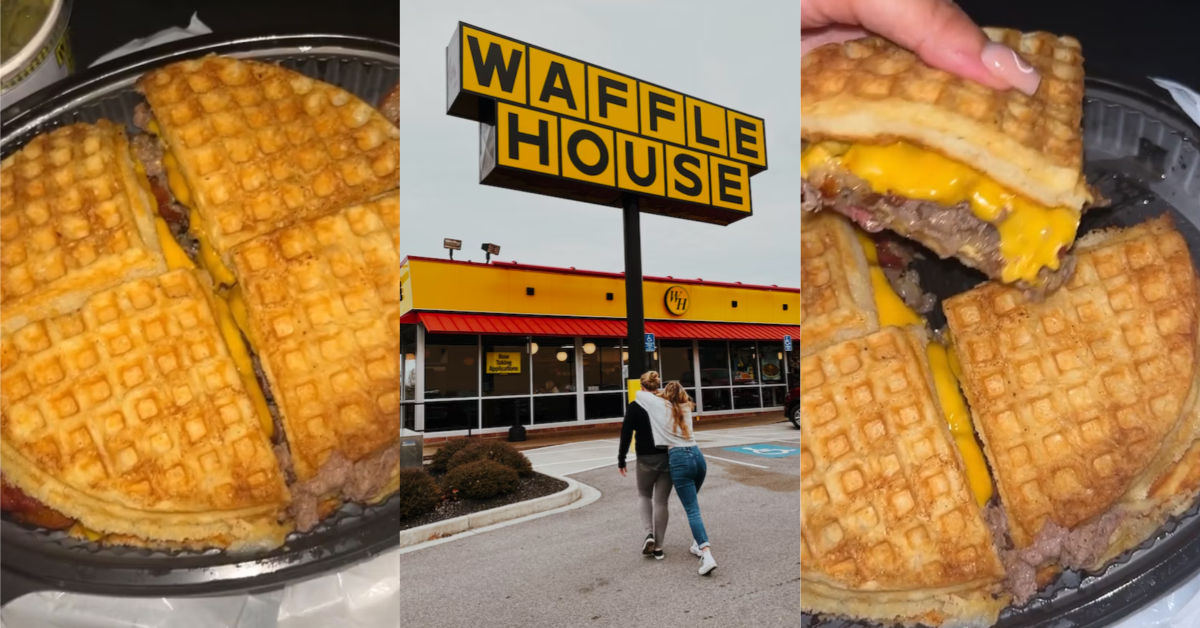 A Customer at Waffle House Shared a Waffle Burger Hack You'll Want to Check Out