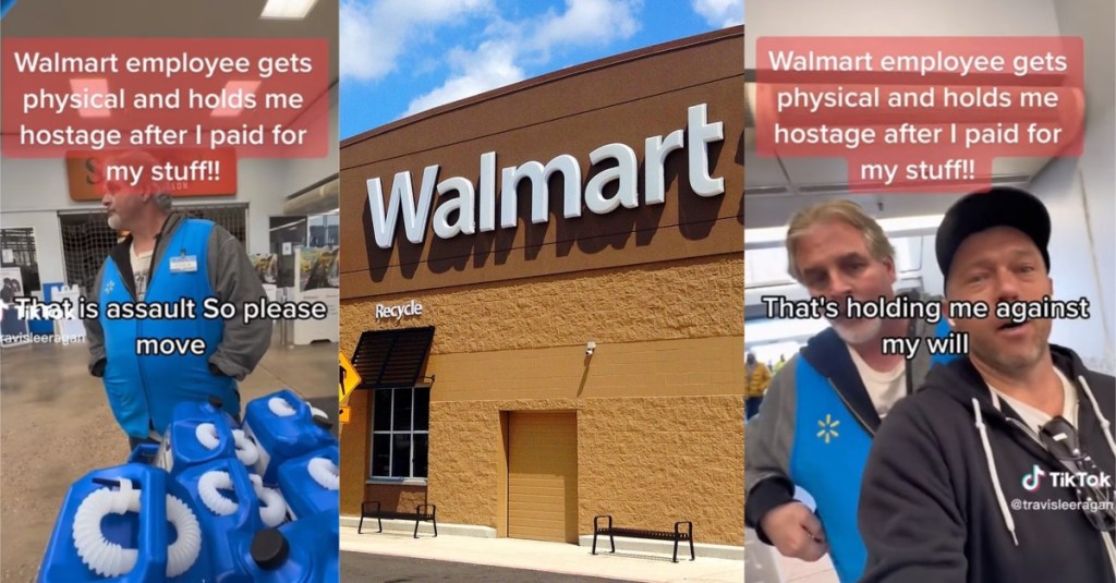 Blank 3 Grids Collage 7 copy A Customer at Walmart Said an Employee Held Him Hostage and Accused Him of Stealing