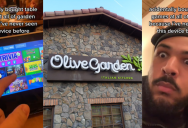 A Customer Accidentally Bought Table Games at a Kiosk When Eating at Olive Garden