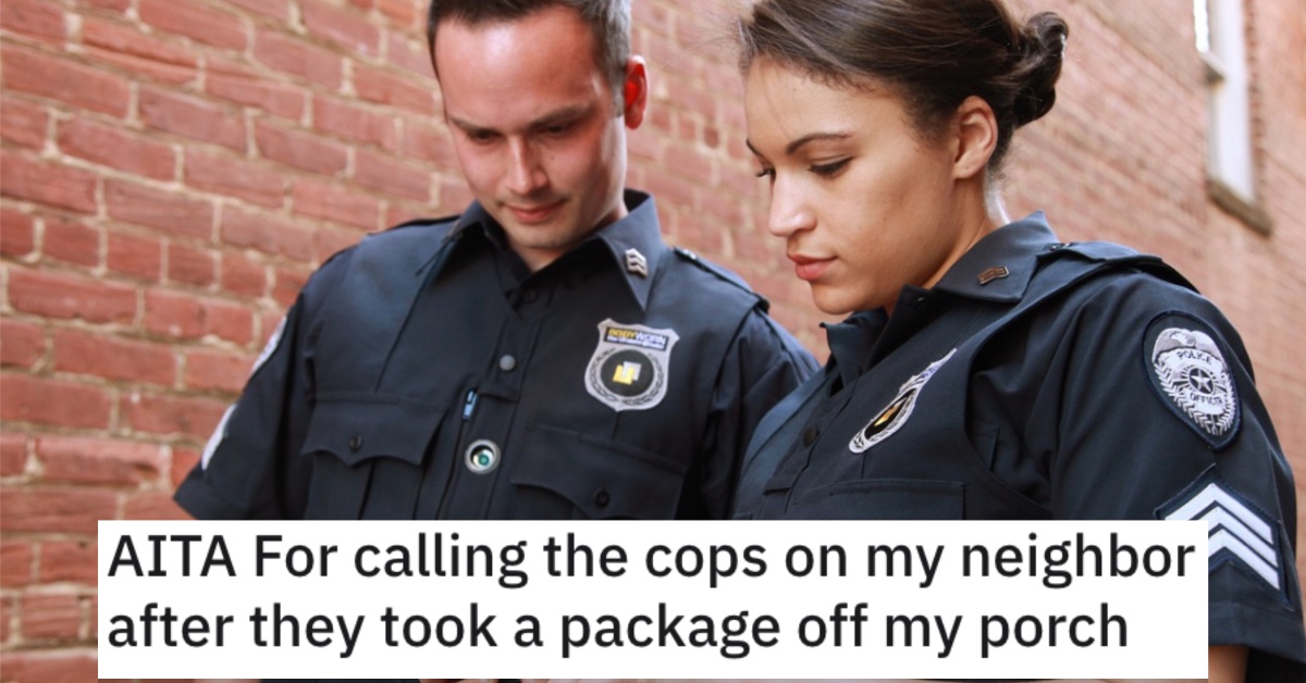 She Called the Cops on a Neighbor Who Took a Package off Her Porch. Did