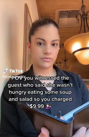 Screen Shot 2023 05 01 at 2.56.24 PM An Olive Garden Employee Says She Charged a Customer $9.99 After Catching Them Eating Soup and Salad