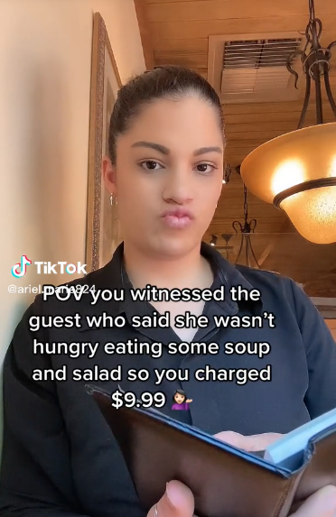 Screen Shot 2023 05 01 at 2.56.37 PM An Olive Garden Employee Says She Charged a Customer $9.99 After Catching Them Eating Soup and Salad