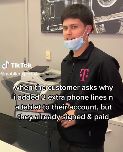 Screen Shot 2023 05 02 at 6.14.01 PM T Mobile Worker Joked About Adding Extra Phone Lines and Tablet to a Customer’s Account Without Them Knowing