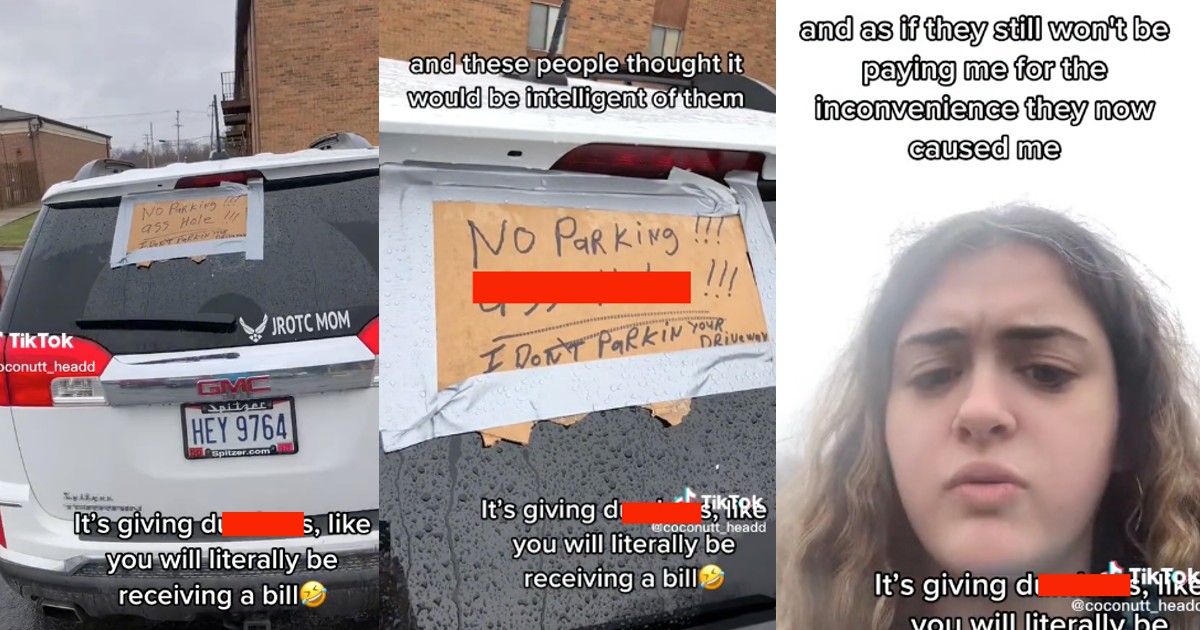 Woman Thought Neighbors Slashed Her Tires Because She Parked In Their Spot. But Then She Realized Something Hilarious.