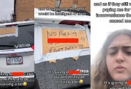 Woman Thought Neighbors Slashed Her Tires Because She Parked In Their Spot. But Then She Realized Something Hilarious.