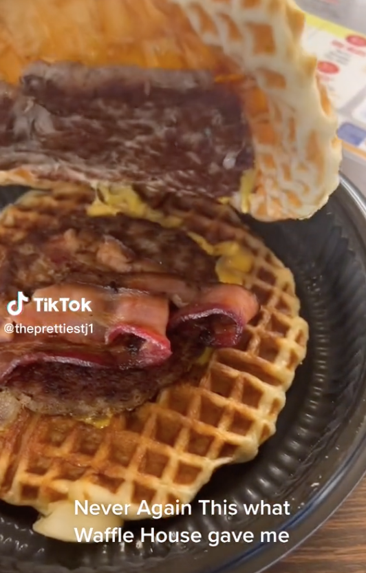 Screen Shot 2023 05 25 at 11.59.55 AM Waffle House Customer Ordered a Waffle Burger Hack... and What He Got Instead Was Hilarious
