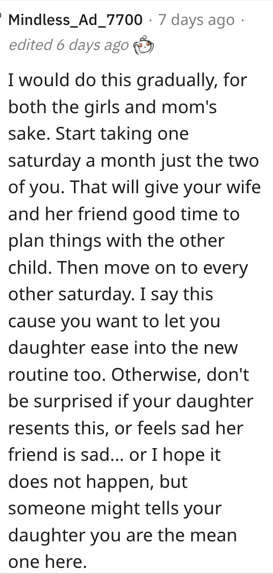 Screen Shot 2023 05 26 at 4.14.03 PM Is He A Jerk For Not Wanting To Always Include His Daughters Best Friend?