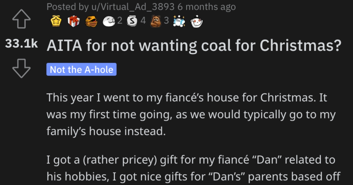 AITACoalforXmas She Got Upset Because She Got Coal for Christmas. Was She Wrong?