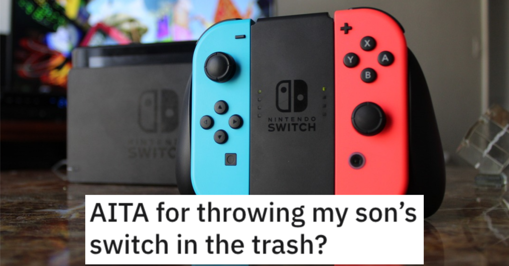 AITANintendooSwitch 1 Parent Throws Their Son’s Nintendo Switch in the Trash As Punishment. Was She Wrong?
