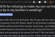 They Won’t Cut Their Child’s Hair for a Wedding. Are They Acting Like a Jerk?