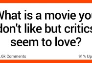 What Movie Do You Not Like That Critics Seem to Love? Here’s What People Said.