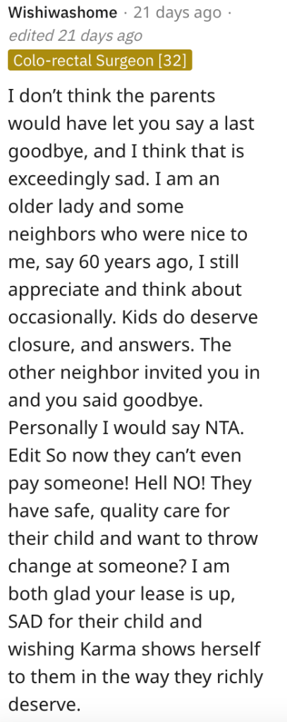 Screen Shot 2023 06 04 at 2.19.36 PM Is She Wrong for Saying Her Last Goodbyes to a Kid She Used to Nanny For? People Responded.