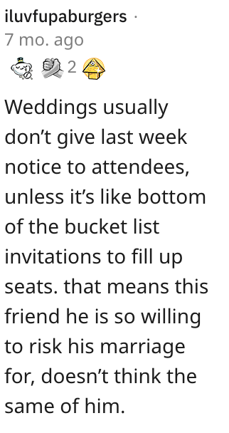Screen Shot 2023 06 16 at 10.24.26 AM Man Asks if He’s a Jerk for Going to His Best Friend’s Wedding Instead of His Wife’s Birthday Party