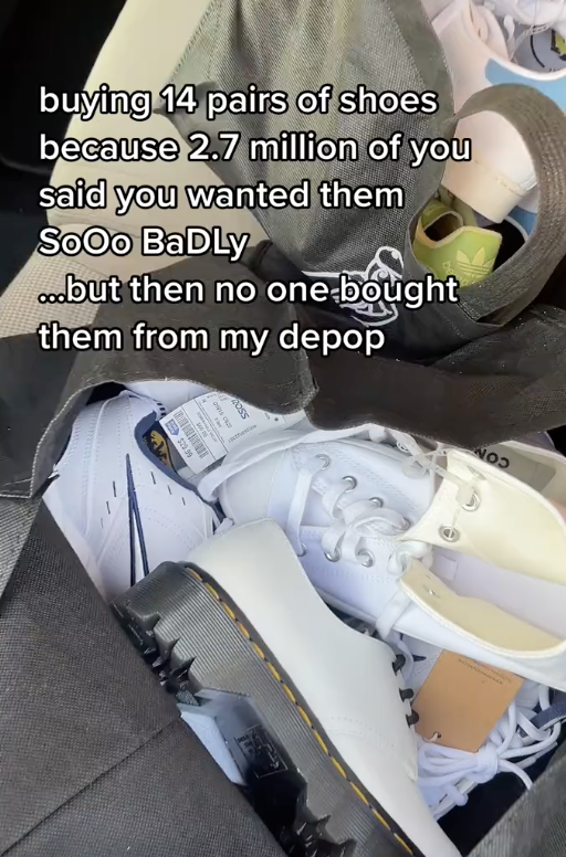Screen Shot 2023 06 20 at 12.15.29 PM A Woman Returned 14 Pairs of Shoes at Ross After She Couldn’t Resell Them at Depop