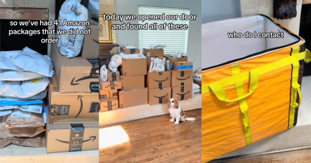 TikTokAmazonPackages A Woman Received 41 Amazon Packages... That She Didn’t Order