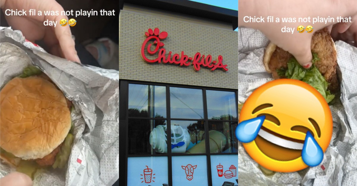TikTokChicFilAPickles2 A Chick fil A Customer Asked for “Millions of Pickles” and Workers Loaded Him Up