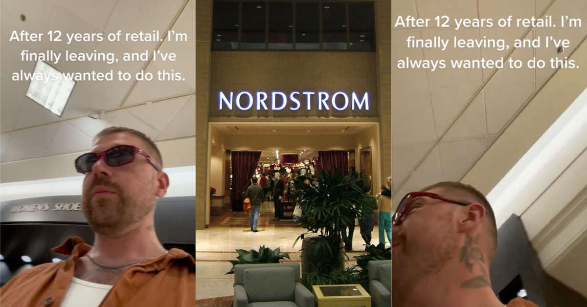 TikTokQuittingNordstrom Thank you for the trauma! Legendary Nordstroms Employee Announced His Last Shift And Puts Customers On Blast