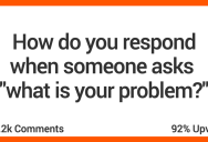 People Share Their Ideas On What To Say If Someone Asks “What’s Your Problem?”