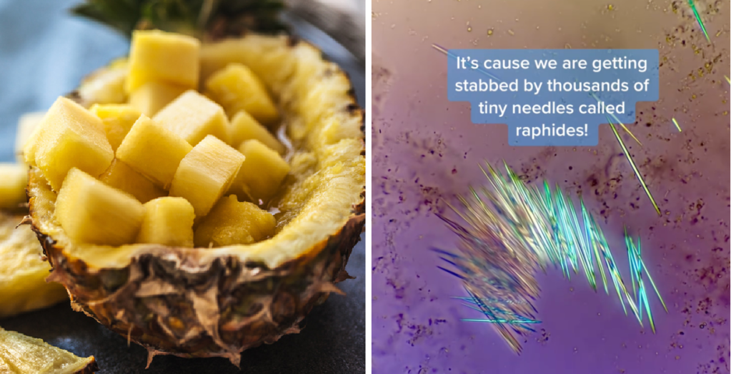 Why Some People Report A "Tingle" In Their Mouths When Eating Pineapple