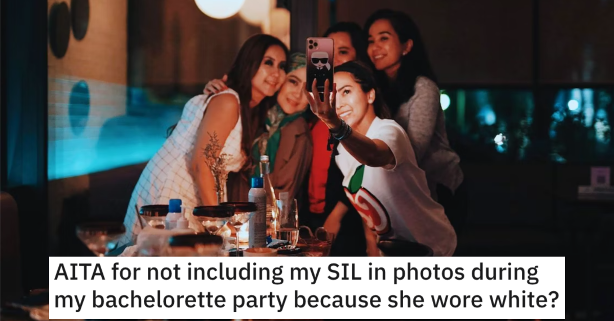 AITABacheloretteWhite All of my friends were on my side. She Didn’t Include Her Sister In Law in Her Bachelorette Party Photos. Is She a Jerk?
