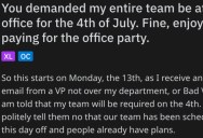 Workers Decided to Throw a Party at the Office After Being Forced to Be There on July 4