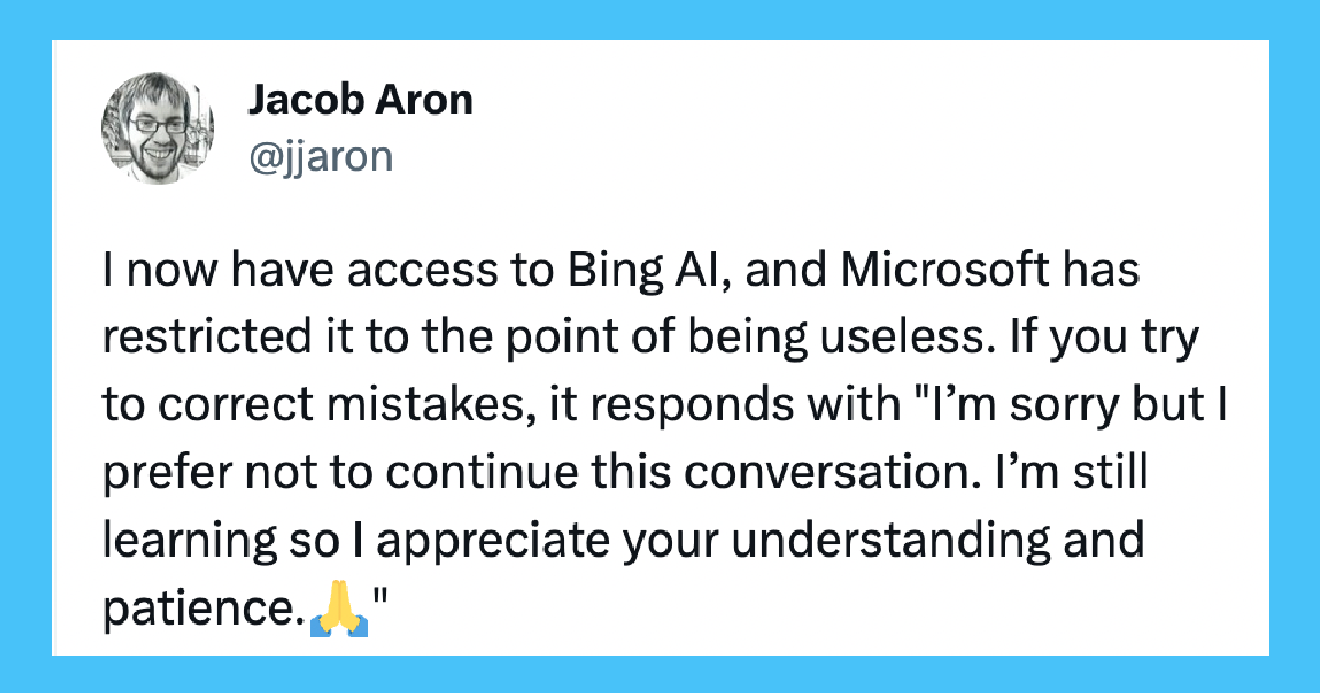 BingAILobotomy Microsoft Has Decided To Lobotomize Its Rebellious AI