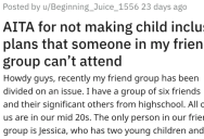 ‘Jessica blew up on me in the group chat.’ She Didn’t Make Plans with Her Friends That Included Kids. Is She a Jerk?