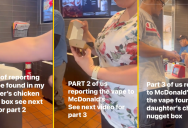 ‘There’s no chicken nuggets there.’ McDonald’s Customer Says They Found A Vape Pen In Their Kid’s Happy Meal Box