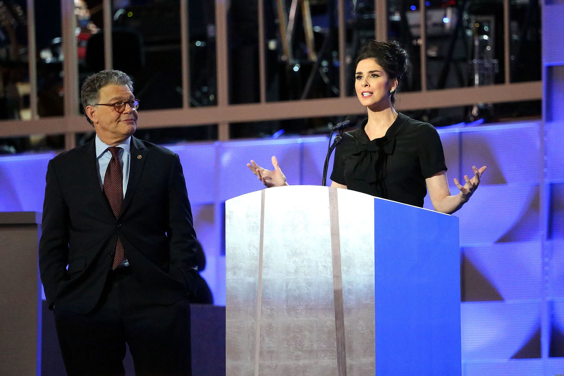 Sarah Silverman and Al Franken DNC July 2016 Susan Silverman Leads The Charge Against OpenAI