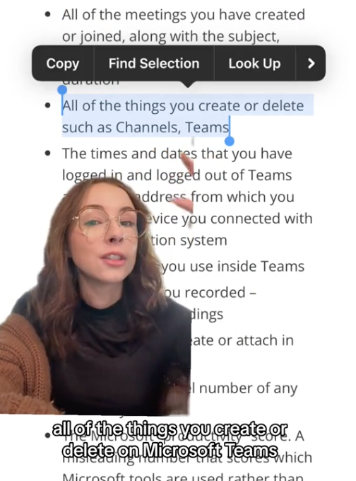 Screen Shot 2023 07 02 at 12.59.42 PM A Woman Talked About What Your Boss Can Actually Access on Microsoft Teams