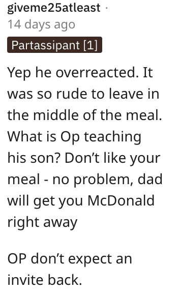 Screen Shot 2023 07 05 at 2.54.03 PM Man Asks if He’s Wrong for Leaving a Dinner to Get His Son McDonald’s