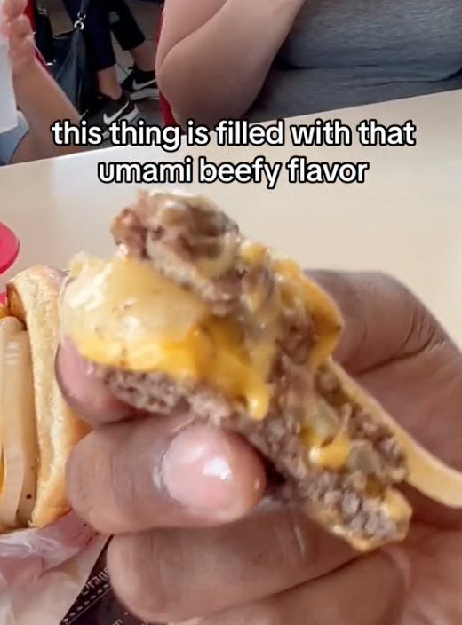 Screen Shot 2023 07 08 at 12.15.14 PM This thing is filled with that umami beefy flavor. In N Out Burger Customers Talk About the Chain’s “Flying Dutchman” Hack