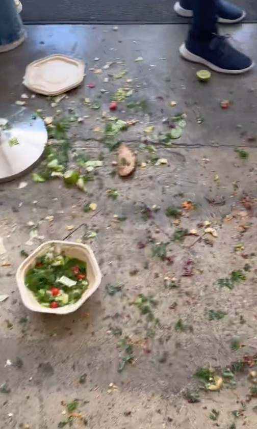 Screen Shot 2023 07 09 at 4.18.32 PM For reasons I still don’t know. A Sweetgreen Customer Threw Salads All Over the Ground During a Temper Tantrum