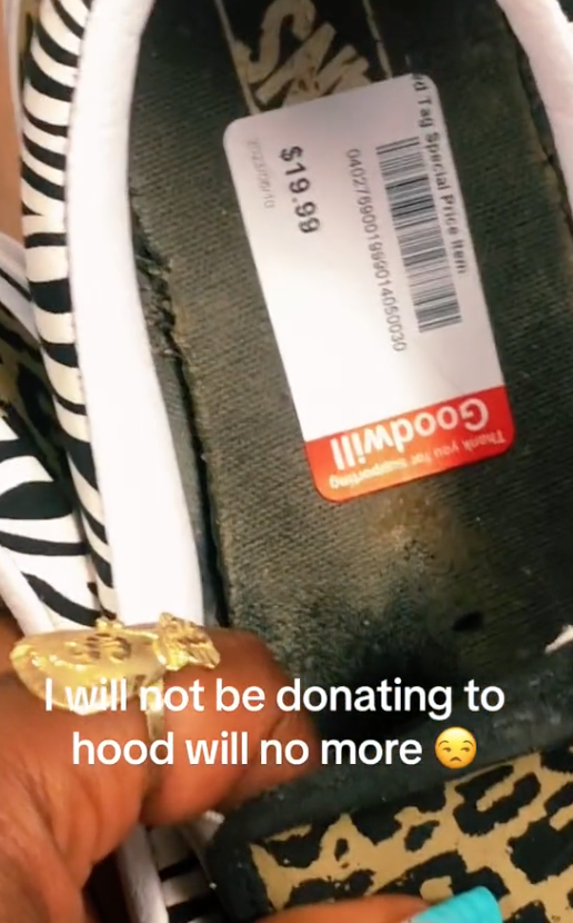 Screen Shot 2023 07 10 at 4.18.18 PM Goodwill ain’t Goodwilling no more. A Customer Discovered Shoes She Donated to Goodwill for Sale for $25