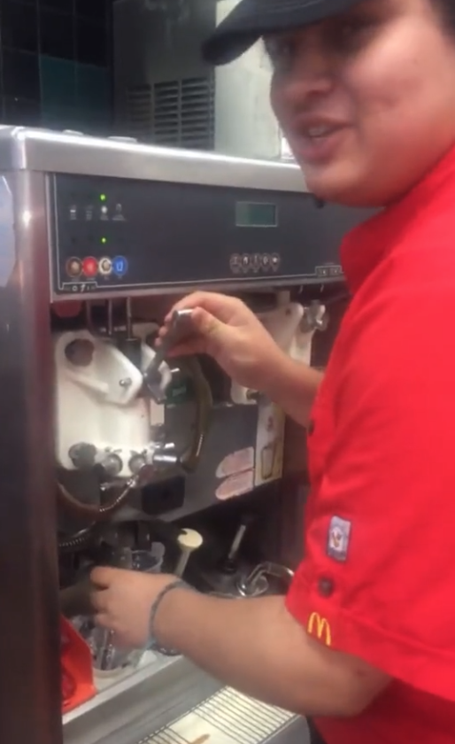 Screen Shot 2023 07 10 at 4.23.44 PM Since you guys wanna think that we’re lying... McDonald’s Employee Shows How Disastrous A Broken Ice Cream Machine Can Be