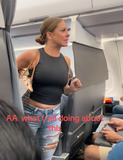 Screen Shot 2023 07 26 at 1.00.18 PM Woman Demands To Get Off A Plane Because Shes Hallucinating About Seeing People Who Arent There