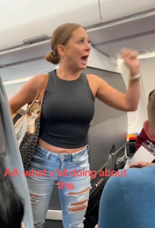 Screen Shot 2023 07 26 at 1.00.35 PM Woman Demands To Get Off A Plane Because Shes Hallucinating About Seeing People Who Arent There