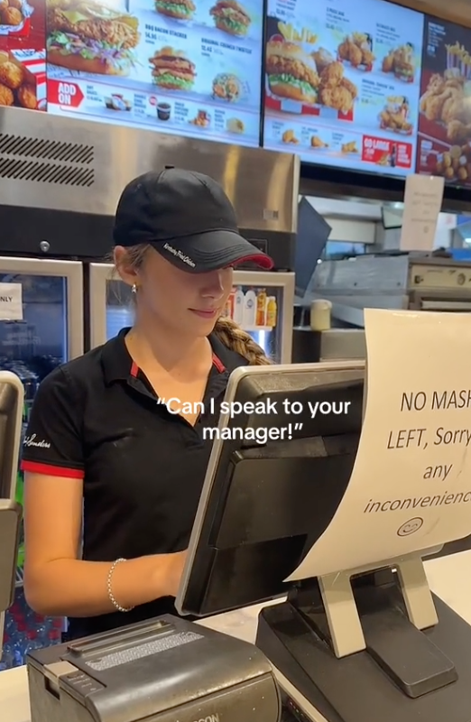 Screen Shot 2023 07 26 at 3.03.12 PM Can I speak to your manager? Video Shows That This KFC Manager is Only 18 Years Old