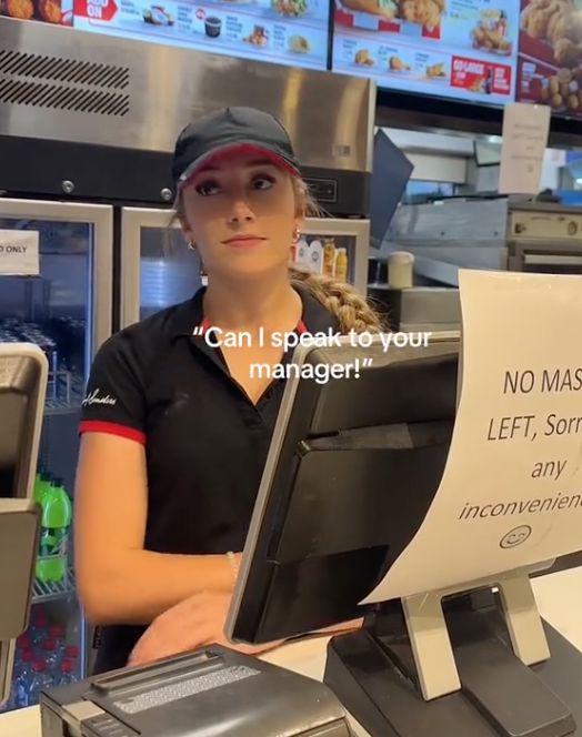 Screen Shot 2023 07 26 at 3.03.29 PM Can I speak to your manager? Video Shows That This KFC Manager is Only 18 Years Old