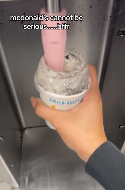 Screen Shot 2023 07 26 at 9.37.55 AM A McDonald’s Worker Shared a Video of the Gross Reusable Spoon Used to Make McFlurries