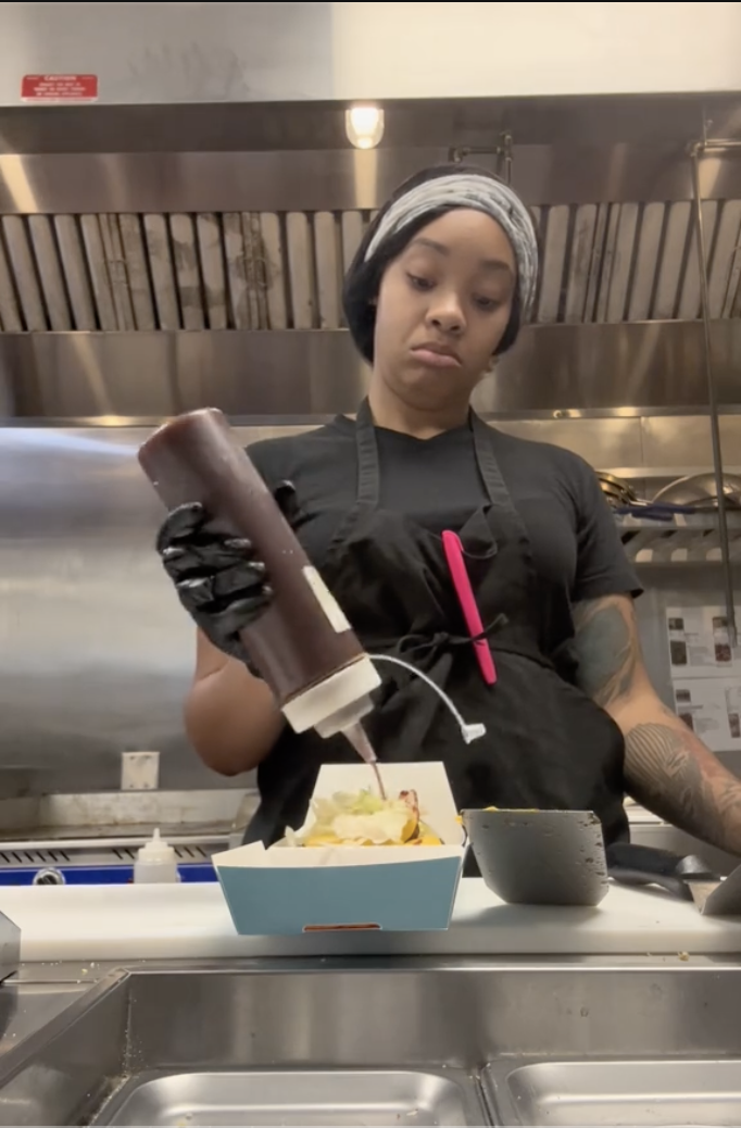Screen Shot 2023 07 27 at 4.08.52 PM Dress up in all black... Woman Posts A Hilarious Video Showing How To Get Free Food At Any Fast Food Joint