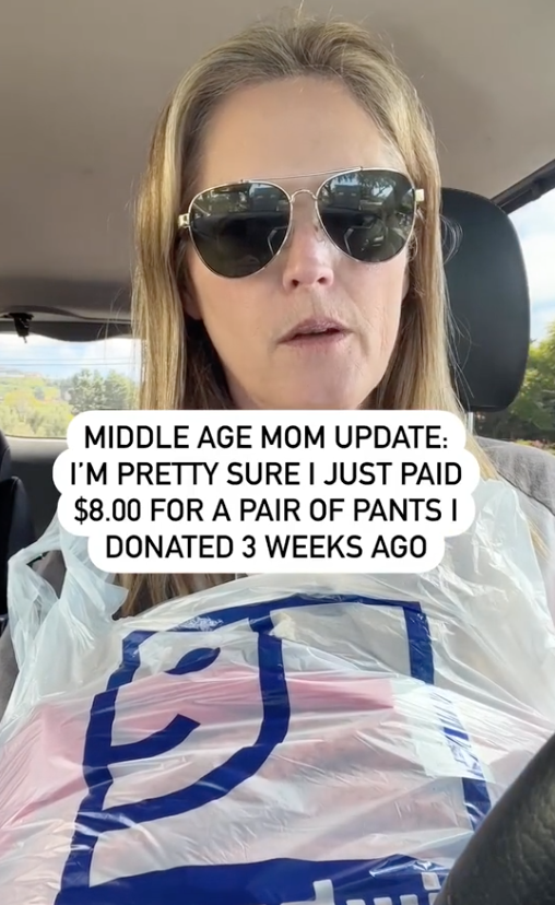 Screen Shot 2023 07 31 at 2.16.11 PM Woman Unwittingly Bought Back the Pants She Had Donated to a Goodwill Store For $8