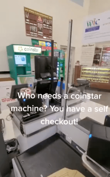 Screenshot 2023 07 24 at 2.19.21 PM Who needs a Coinstar machine? Customers Reveals Self Checkout Hack For Loose Change And One Special Quarter To Look For