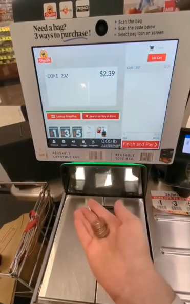 Screenshot 2023 07 24 at 2.25.12 PM Who needs a Coinstar machine? Customers Reveals Self Checkout Hack For Loose Change And One Special Quarter To Look For