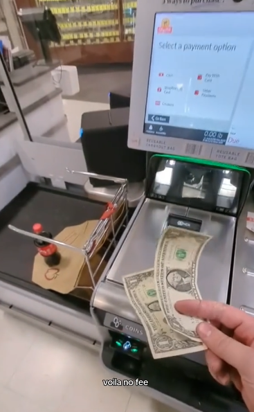 Screenshot 2023 07 24 at 2.27.37 PM Who needs a Coinstar machine? Customers Reveals Self Checkout Hack For Loose Change And One Special Quarter To Look For