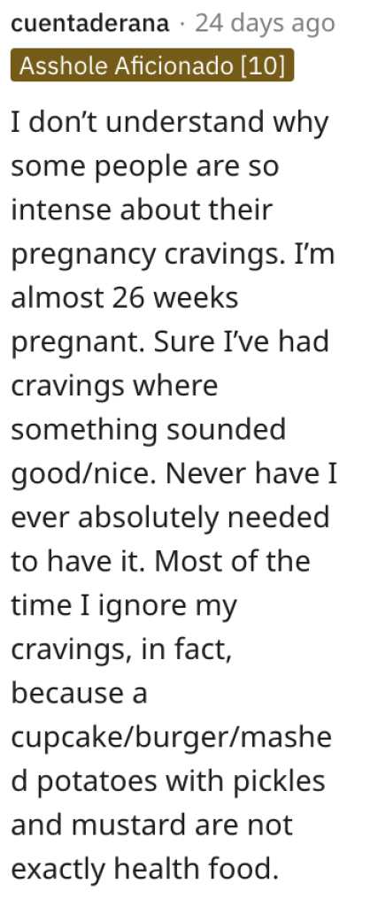 Screenshot 2023 07 28 at 12.45.53 AM Woman Wants to Know if She’s Wrong for Getting a Pregnancy Craving During a Party